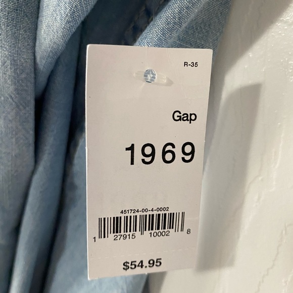 Gap 1969 Women’s Chambray Button Shirt M NWT - Picture 4 of 5